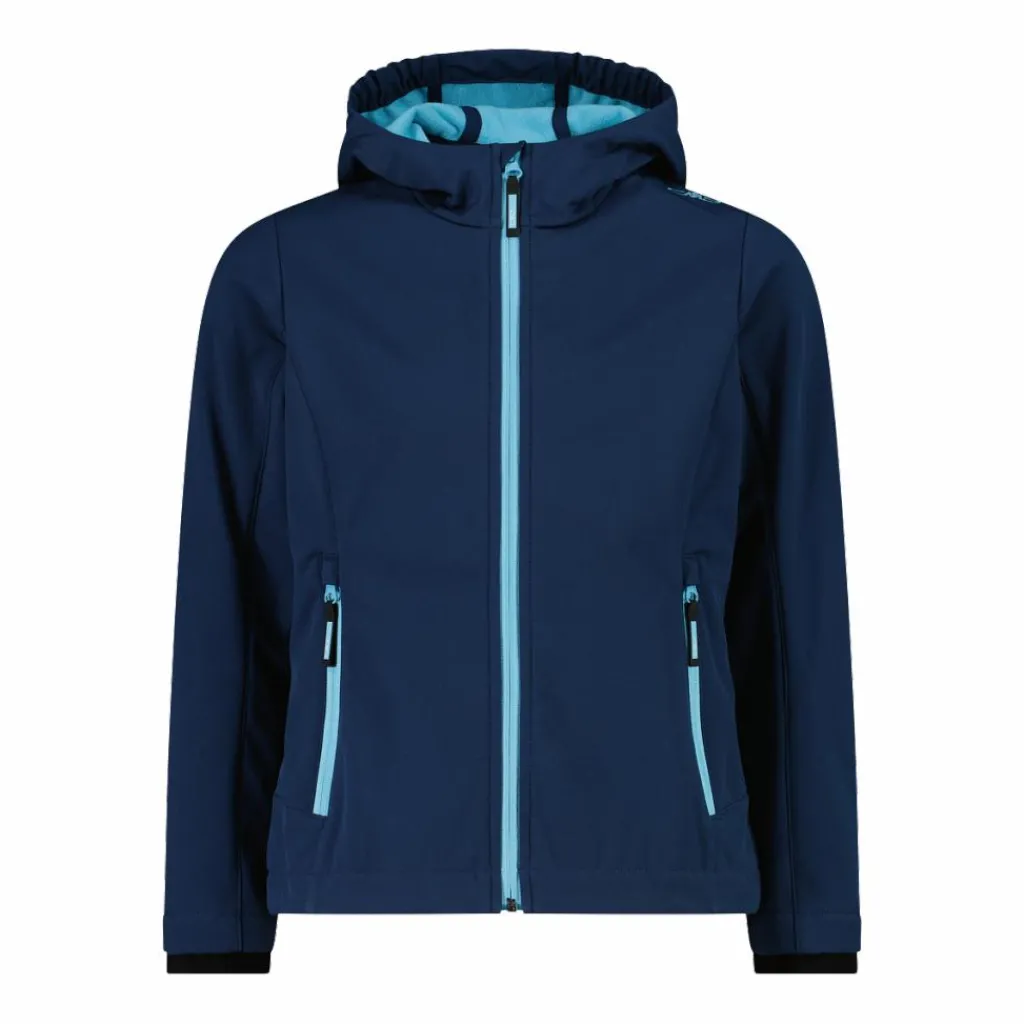 Softshell-Mädchenjacke mit Fix-Hood>CMP Discount