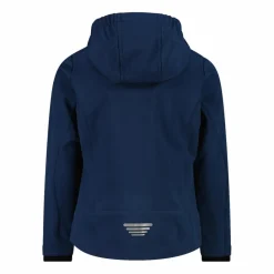 Softshell-Mädchenjacke mit Fix-Hood><noscript><img width=