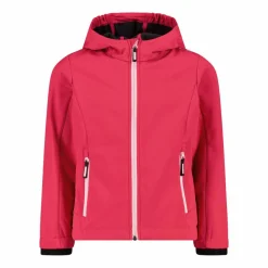 Softshell-Mädchenjacke mit Fix-Hood><noscript><img width=