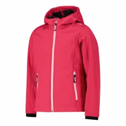 Softshell-Mädchenjacke mit Fix-Hood><noscript><img width=