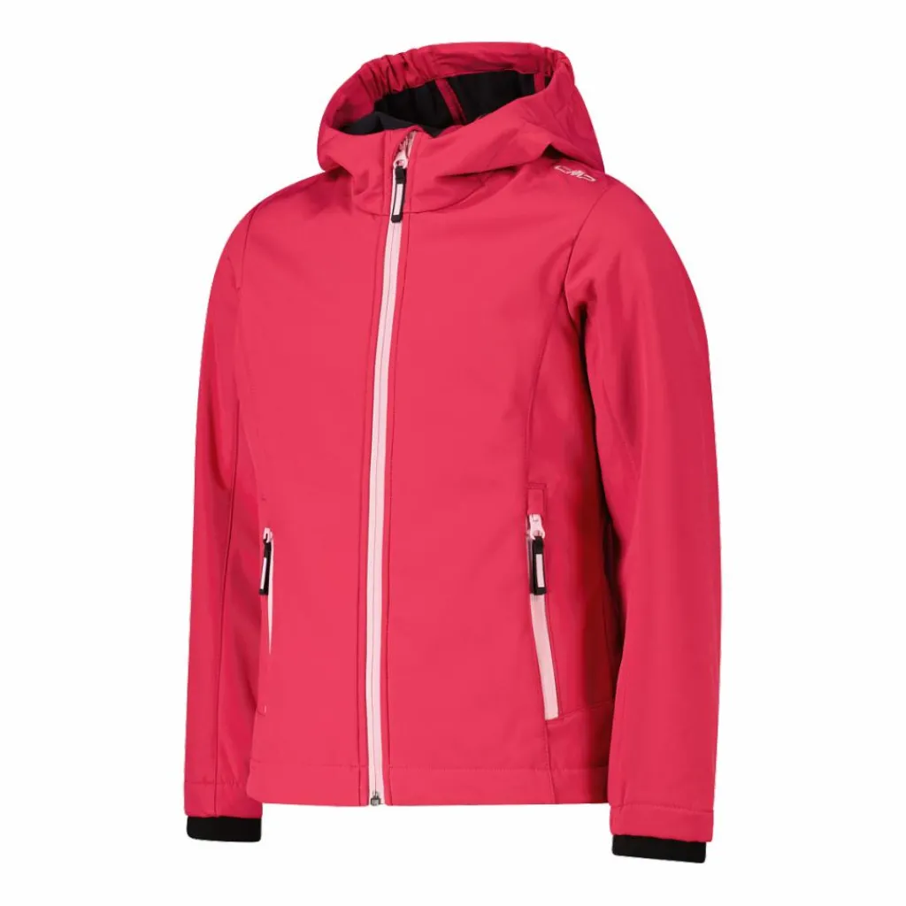 Softshell-Mädchenjacke mit Fix-Hood>CMP Discount