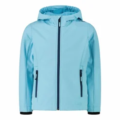 Softshell-Mädchenjacke mit Fix-Hood><noscript><img width=