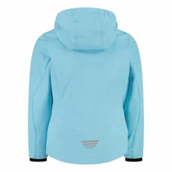 Softshell-Mädchenjacke mit Fix-Hood><noscript><img width=