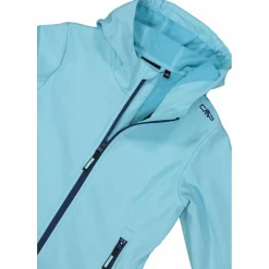 Softshell-Mädchenjacke mit Fix-Hood><noscript><img width=