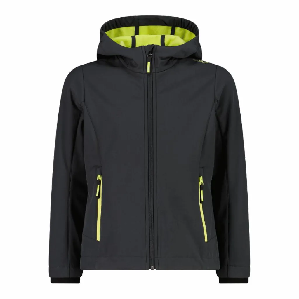 Softshell-Mädchenjacke mit Fix-Hood>CMP Discount