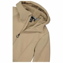 Softshell-Parka für Damen mit Kunstfell><noscript><img width=