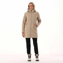 Softshell-Parka für Damen mit Kunstfell><noscript><img width=