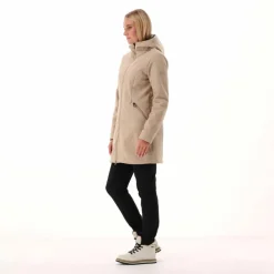 Softshell-Parka für Damen mit Kunstfell><noscript><img width=