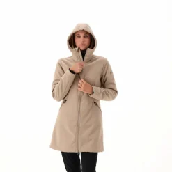 Softshell-Parka für Damen mit Kunstfell><noscript><img width=