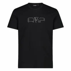 Stretch-Baumwoll-T-Shirt mit Logo><noscript><img width=