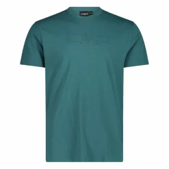 Stretch-Baumwoll-T-Shirt mit Logo><noscript><img width=