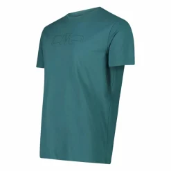 Stretch-Baumwoll-T-Shirt mit Logo><noscript><img width=
