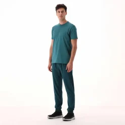 Stretch-Baumwoll-T-Shirt mit Logo><noscript><img width=