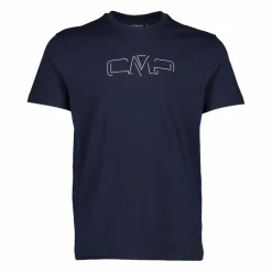 Stretch-Baumwoll-T-Shirt mit Logo><noscript><img width=