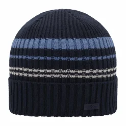Strickmütze für Herren mit gestreifter Fleece-Innenseite>CMP