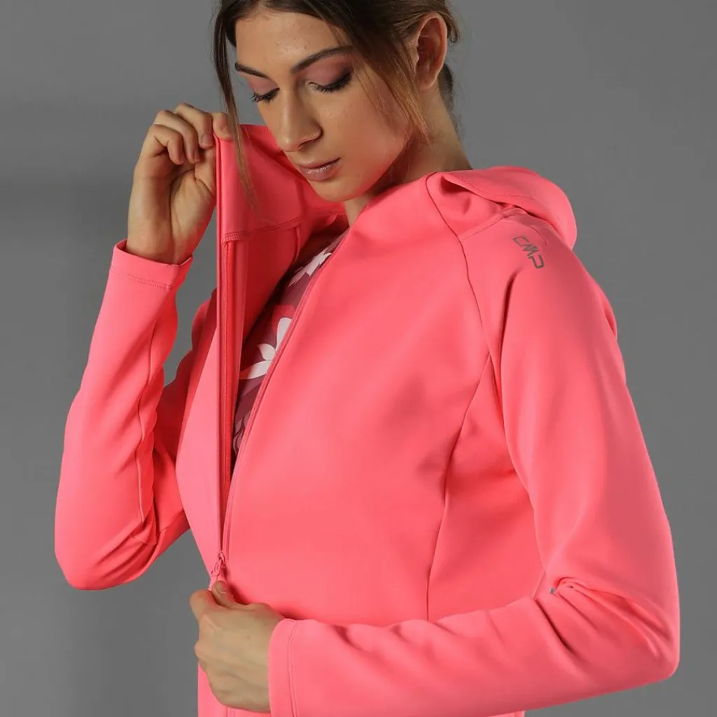 Sweatjacke mit durchgehendem Reißverschluss und Kapuze aus 4-Wege-Stretch>CMP Best