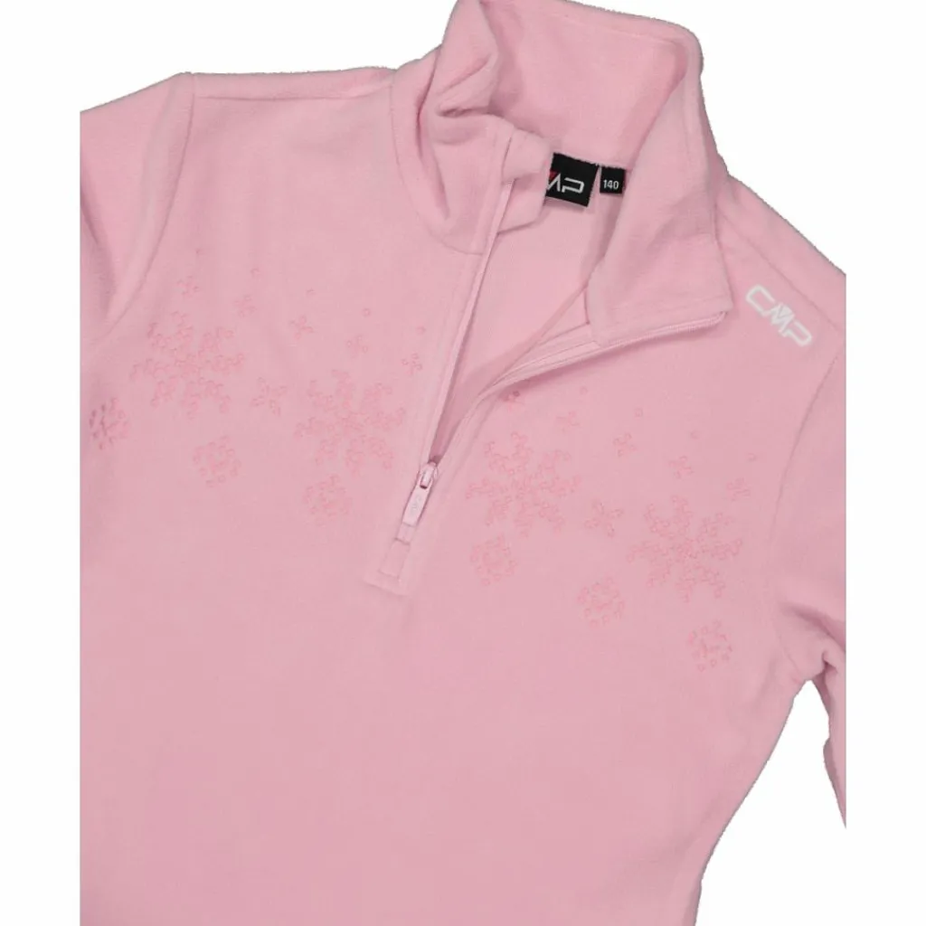 Sweatshirt mit halblangem Reißverschluss aus Arctic Fleece für Mädchen mit Schneeflocke>CMP New