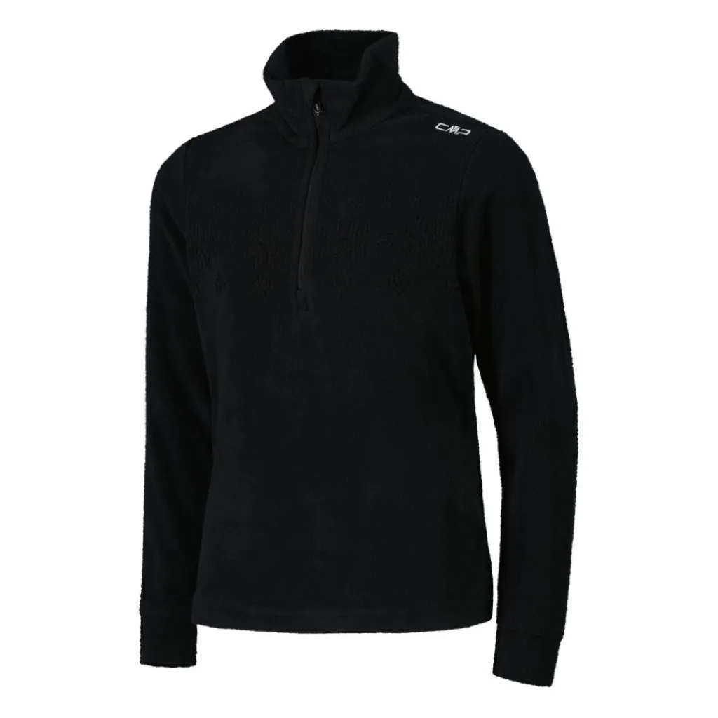Sweatshirt mit halblangem Reißverschluss aus Arctic Fleece für Mädchen mit Schneeflocke>CMP New