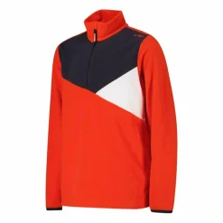 Sweatshirt mit halblangem Reißverschluss aus Arctic Fleece für Jungen mit geometrischen Details><noscript><img width=