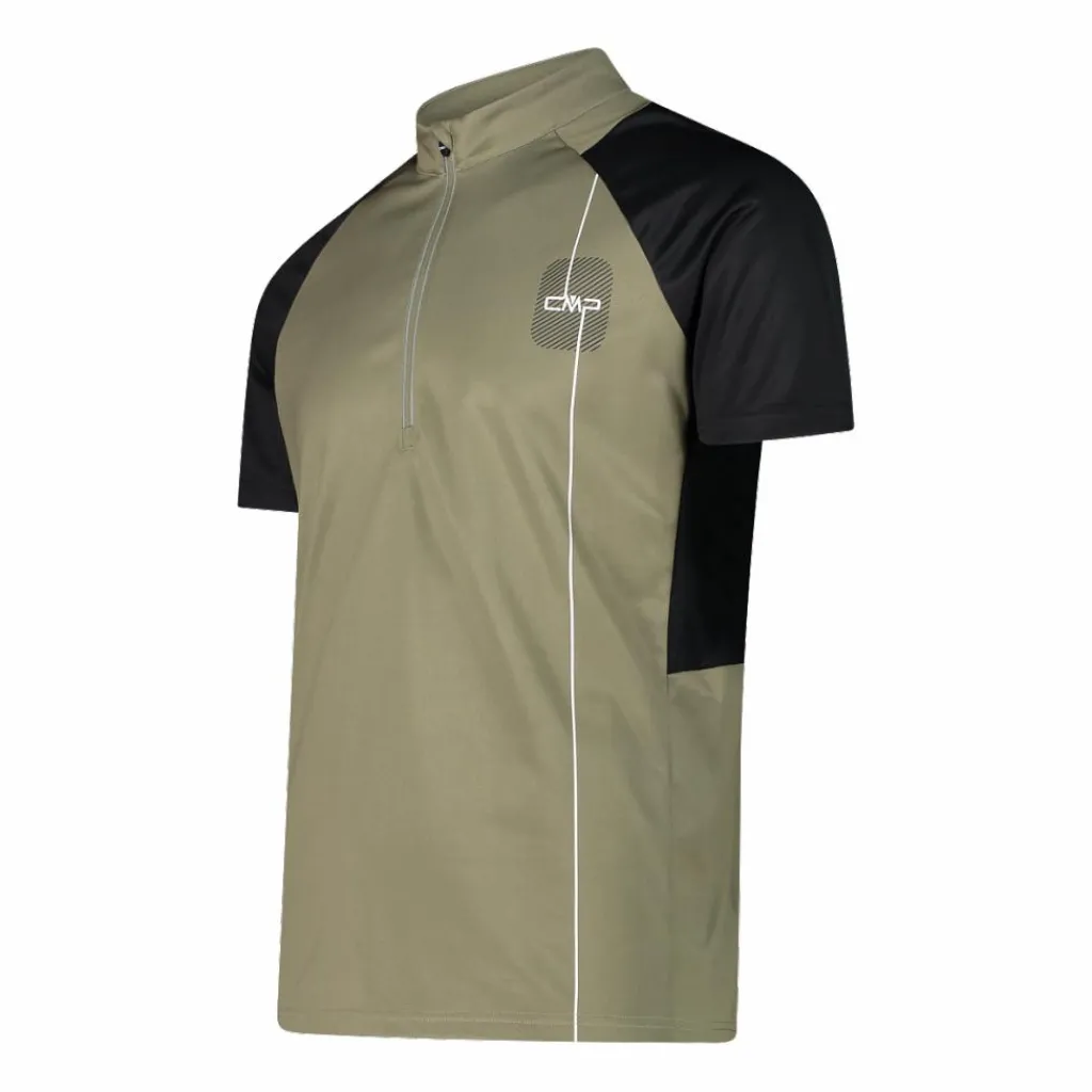 Technisches Radsport-T-Shirt mit kurzem Reißverschluss für Herren>CMP Sale