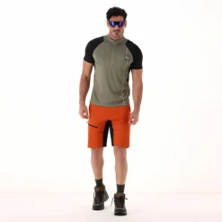 Technisches Radsport-T-Shirt mit kurzem Reißverschluss für Herren><noscript><img width=