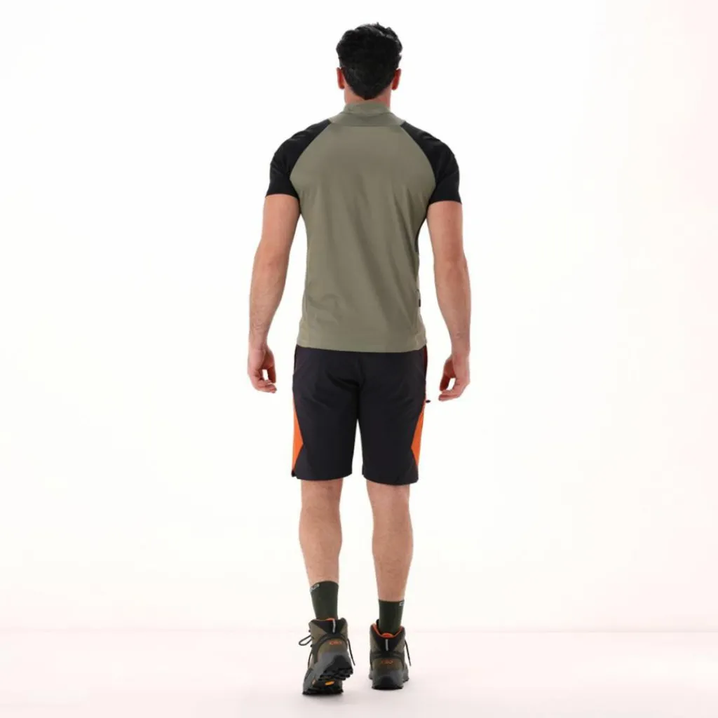 Technisches Radsport-T-Shirt mit kurzem Reißverschluss für Herren>CMP Sale