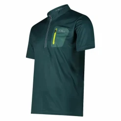 Technisches Radsport-T-Shirt für Herren mit kurzem Reißverschluss und Brusttasche><noscript><img width=