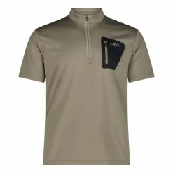 Technisches Radsport-T-Shirt für Herren mit kurzem Reißverschluss und Brusttasche><noscript><img width=