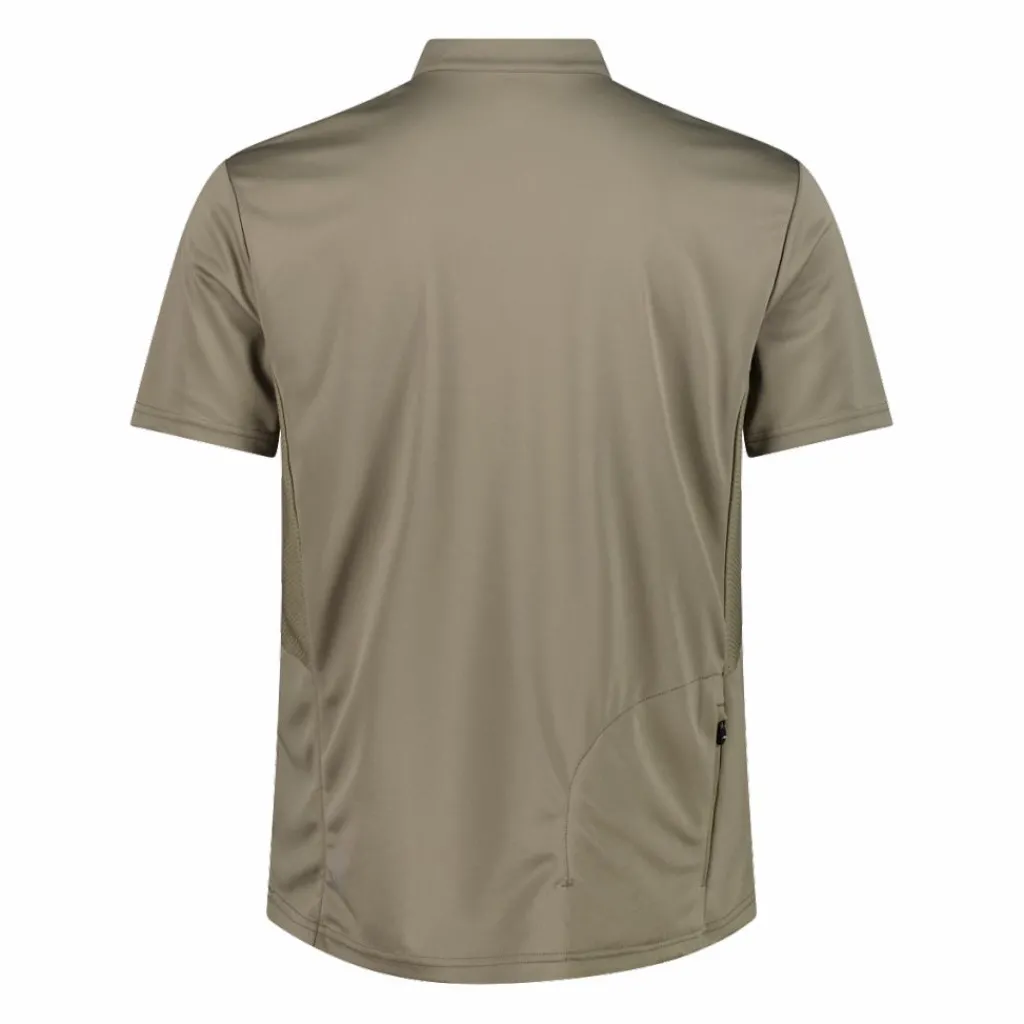 Technisches Radsport-T-Shirt für Herren mit kurzem Reißverschluss und Brusttasche>CMP Best