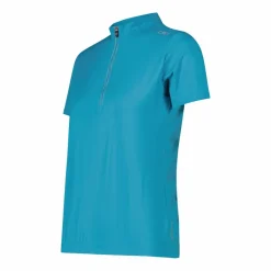 Technisches Radsport-T-Shirt für Damen mit kurzem Reißverschluss><noscript><img width=