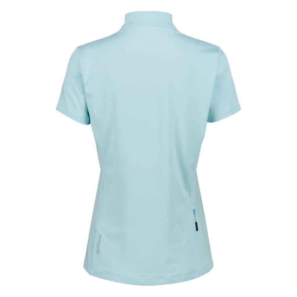 Technisches Radsport-T-Shirt für Damen mit kurzem Reißverschluss und Brusttasche>CMP Outlet