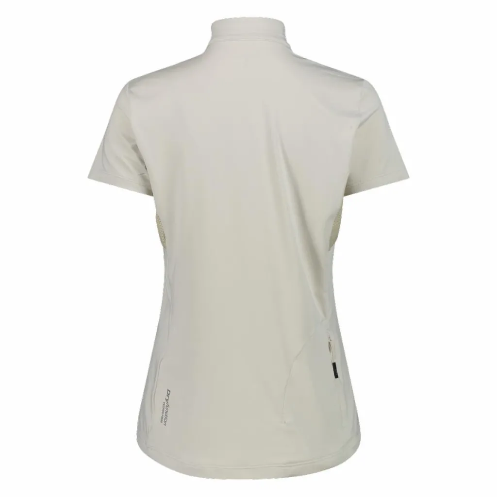 Technisches Radsport-T-Shirt für Damen mit kurzem Reißverschluss und Brusttasche>CMP Outlet