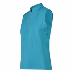 Technisches ärmelloses Radsport-T-Shirt mit kurzem Reißverschluss für Damen><noscript><img width=