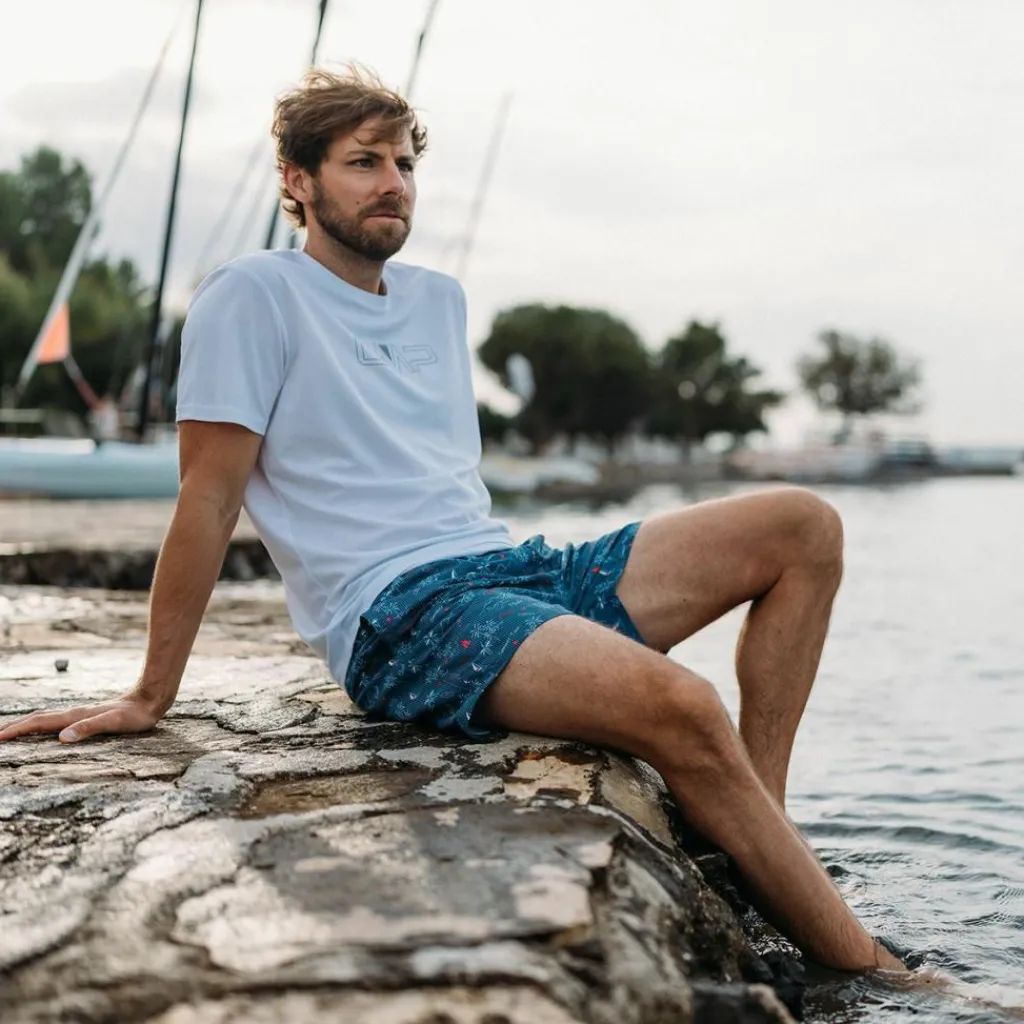 T-Shirt mit Rundausschnitt und -Logo>CMP New