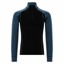 Unlimitech – Thermoshirt mit langen Ärmeln für Herren aus Merino mit halblangem Reißverschluss><noscript><img width=