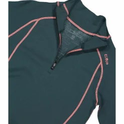 Unlimitech – Thermoshirt mit langen Ärmeln für Damen aus Merino mit halblangem Reißverschluss><noscript><img width=
