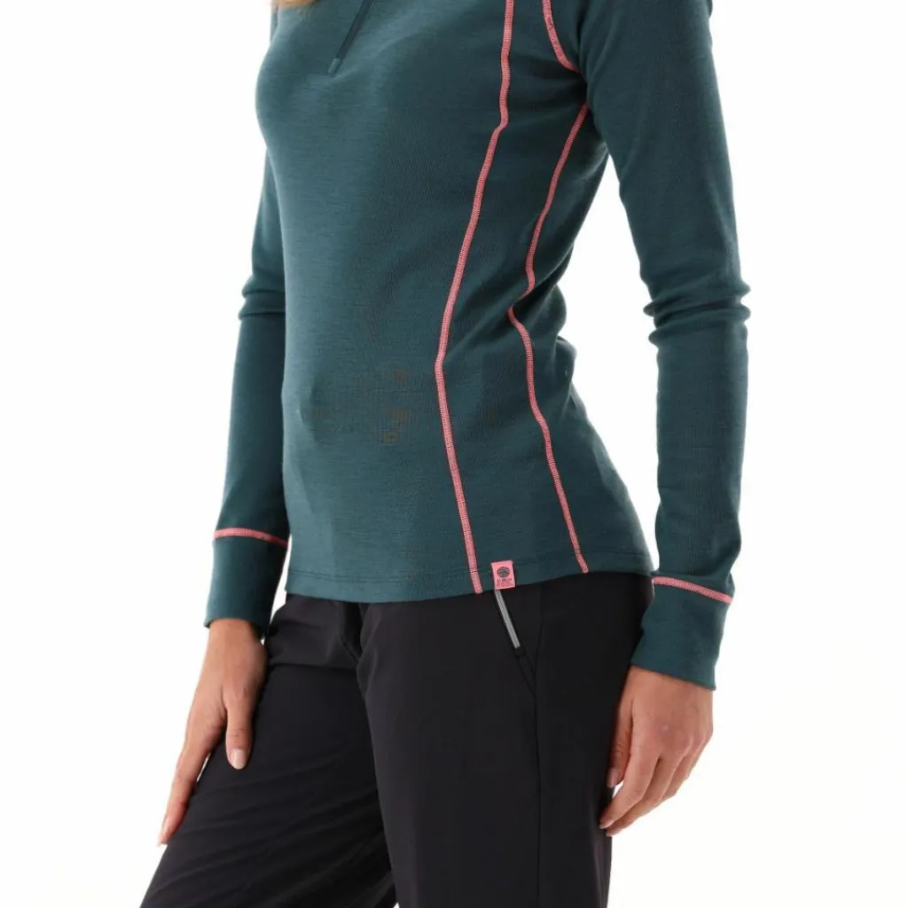 Unlimitech – Thermoshirt mit langen Ärmeln für Damen aus Merino mit halblangem Reißverschluss>CMP New
