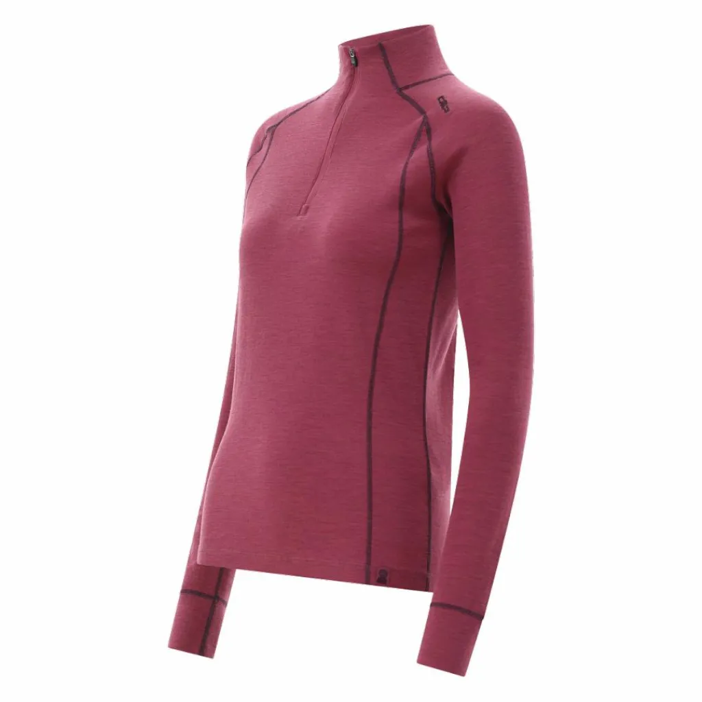 Unlimitech – Thermoshirt mit langen Ärmeln für Damen aus Merino mit halblangem Reißverschluss>CMP New