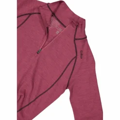 Unlimitech – Thermoshirt mit langen Ärmeln für Damen aus Merino mit halblangem Reißverschluss><noscript><img width=