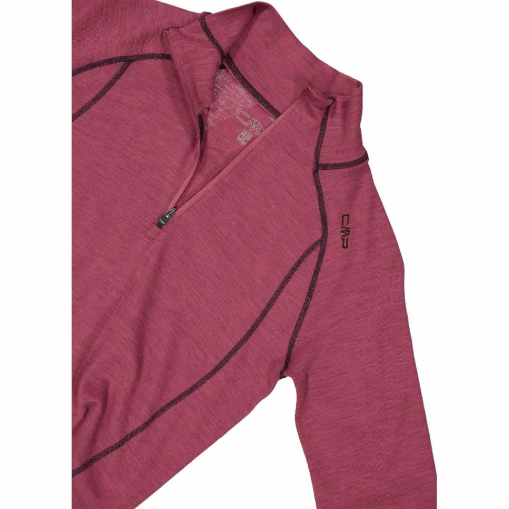 Unlimitech – Thermoshirt mit langen Ärmeln für Damen aus Merino mit halblangem Reißverschluss>CMP New