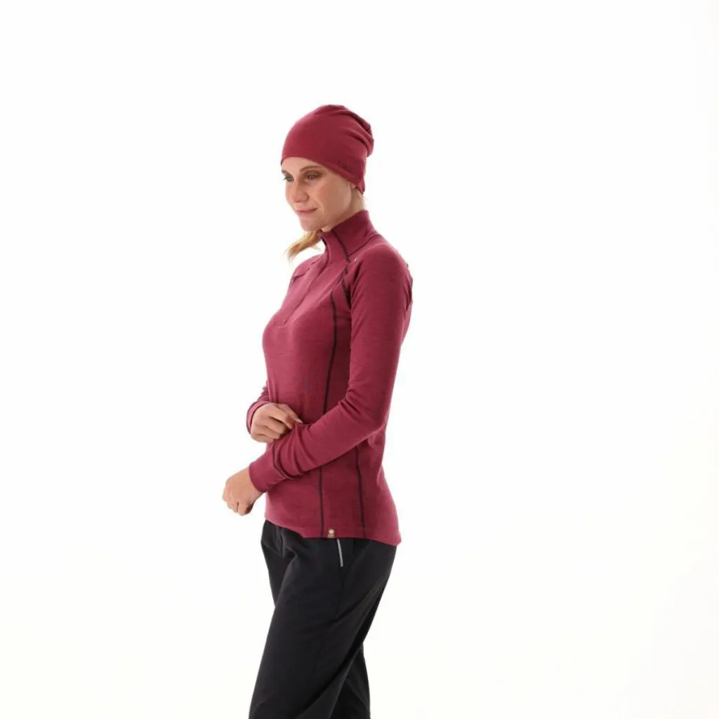 Unlimitech – Thermoshirt mit langen Ärmeln für Damen aus Merino mit halblangem Reißverschluss>CMP New