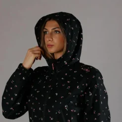 Wasserdichte Damenjacke mit Kapuze><noscript><img width=