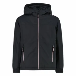 Wasserdichte Mädchenjacke aus Ripstopgewebe mit Kapuze><noscript><img width=