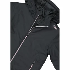 Wasserdichte Mädchenjacke aus Ripstopgewebe mit Kapuze><noscript><img width=