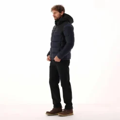 Wattierte Herrenjacke mit Kapuze><noscript><img width=