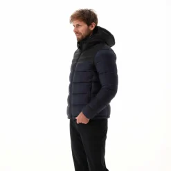 Wattierte Herrenjacke mit Kapuze><noscript><img width=