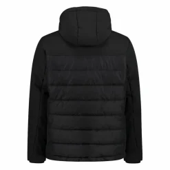 Wattierte Herrenjacke mit abnehmbarer Kapuze><noscript><img width=