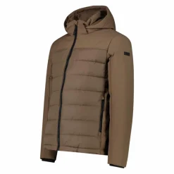 Wattierte Herrenjacke mit abnehmbarer Kapuze><noscript><img width=