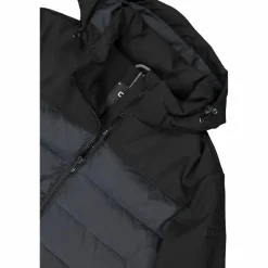 Wattierte Herrenjacke mit abnehmbarer Kapuze><noscript><img width=