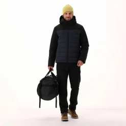Wattierte Herrenjacke mit abnehmbarer Kapuze><noscript><img width=